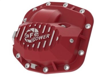 Picture of aFe Pro Series Front Differential Cover Red 2018+ Jeep Wrangler JL V6 3-6L Dana M186