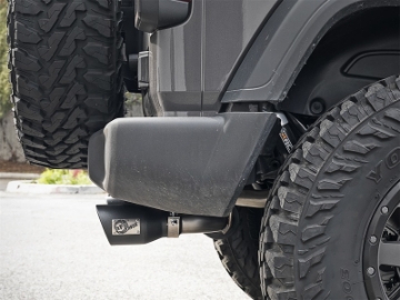 Picture of aFe Rebel Series 2-5in 304 SS Cat-Back Exhaust w- Black Tips 2018+ Jeep Wrangler JL V6 3-6L