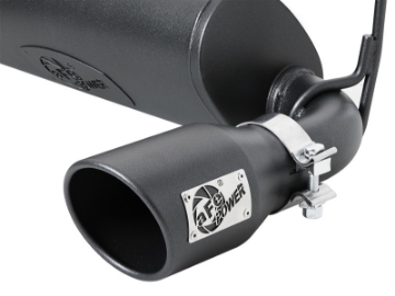 Picture of aFe Rebel Series 2-5in 409 SS Cat-Back Exhaust System w- Black Tips Jeep Wrangler JL 2018 V6 3-6L