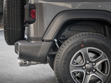 Picture of aFe Rebel Series 2-5in 409 SS Axle-Back Exhaust w- Polished Tips 2018+ Jeep Wrangler JL V6 3-6L