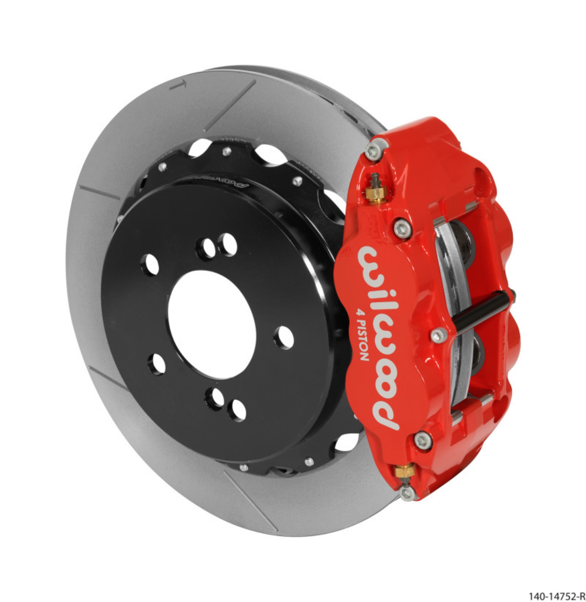 Picture of Wilwood Narrow Superlite 4R Rear Kit 12-88in Slotted Red 00-06 BMW M3 E46