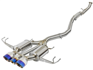 Picture of aFe Takeda 3in 304 SS Cat-Back Exhaust w- Blue Flame Tips 2017+ Honda Civic Type R I4 2-0L t