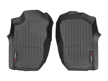 Picture of WeatherTech 01-04 Toyota Tacoma Double Cab Only Front FloorLiner - Black