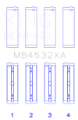 Picture of King Engine Bearings Mercedes-Benz OM 642-822-36-910-20-30-70 Main Bearing Set