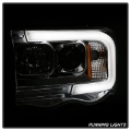 Picture of Spyder Dodge Ram 1500 02-05 V2 Projector Headlights - Light Bar DRL - Chrome PRO-YD-DR02V2-LB-C