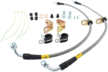 Picture of StopTech 11-14 Ford Mustang GT 5-0L V8 Stainless Steel Front Brake Lines