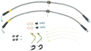 Picture of StopTech 11-14 Ford Mustang GT 5-0L V8 Stainless Steel Front Brake Lines