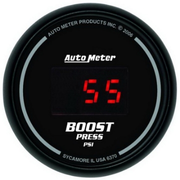Picture of Autometer SportComp 52mm Digital 0-60 PSI Boost Gauge