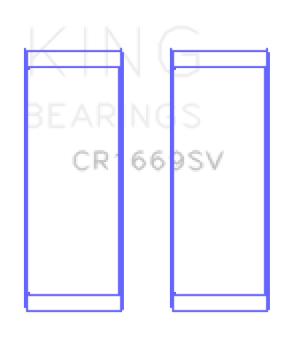 Picture of King Engine Bearings Volkswagen AZV-CFAC-AWX Size +0-25mm Connecting Rod Bearing Set