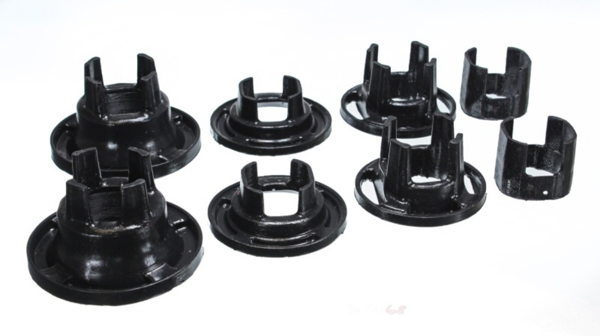 Picture of Energy Suspension 10 Chevy Camaro Black Rear Sub-Frame Mount Insert Bushing Set
