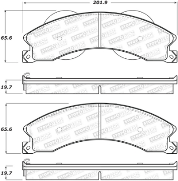 Picture of StopTech Sport Brake Pads w-Shims - Front
