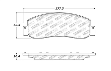 Picture of StopTech Sport Brake Pads w-Shims and Hardware