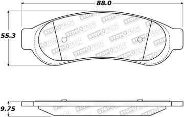 Picture of StopTech Sport Brake Pads w-Shims and Hardware - Rear