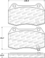 Picture of StopTech Sport Brake Pads w-Shims and Hardware - Rear
