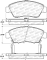 Picture of StopTech Sport Brake Pads w-Shims and Hardware - Rear