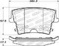 Picture of StopTech Sport Brake Pads w-Shims and Hardware - Rear