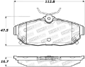 Picture of StopTech Sport Brake Pads w-Shims and Hardware - Rear