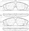 Picture of StopTech Sport Brake Pads w-Shims and Hardware - Rear