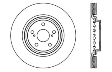 Picture of StopTech Sport Drilled & Slotted Rotor - Front Left
