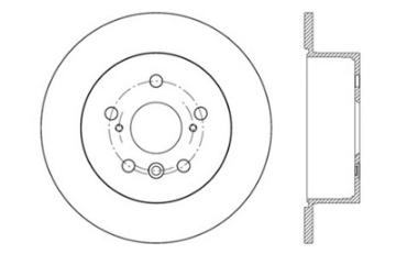 Picture of StopTech Sport Drilled & Slotted Rotor - Rear Right