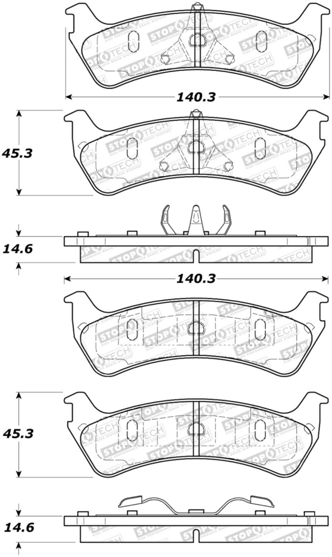 Picture of StopTech Street Brake Pads