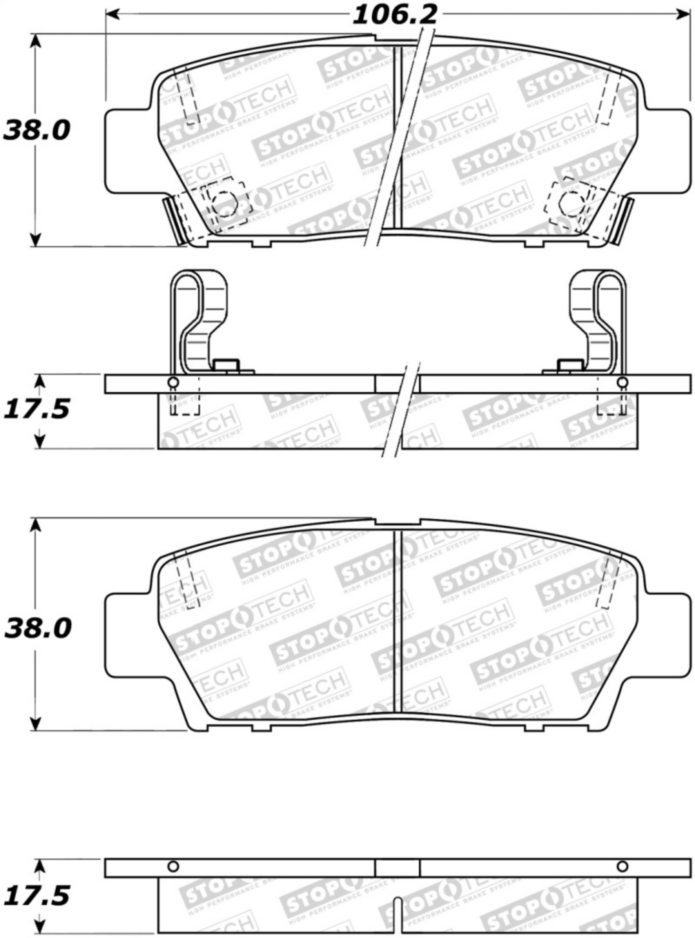 Picture of StopTech Street Brake Pads