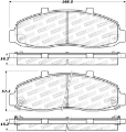 Picture of StopTech Street Brake Pads