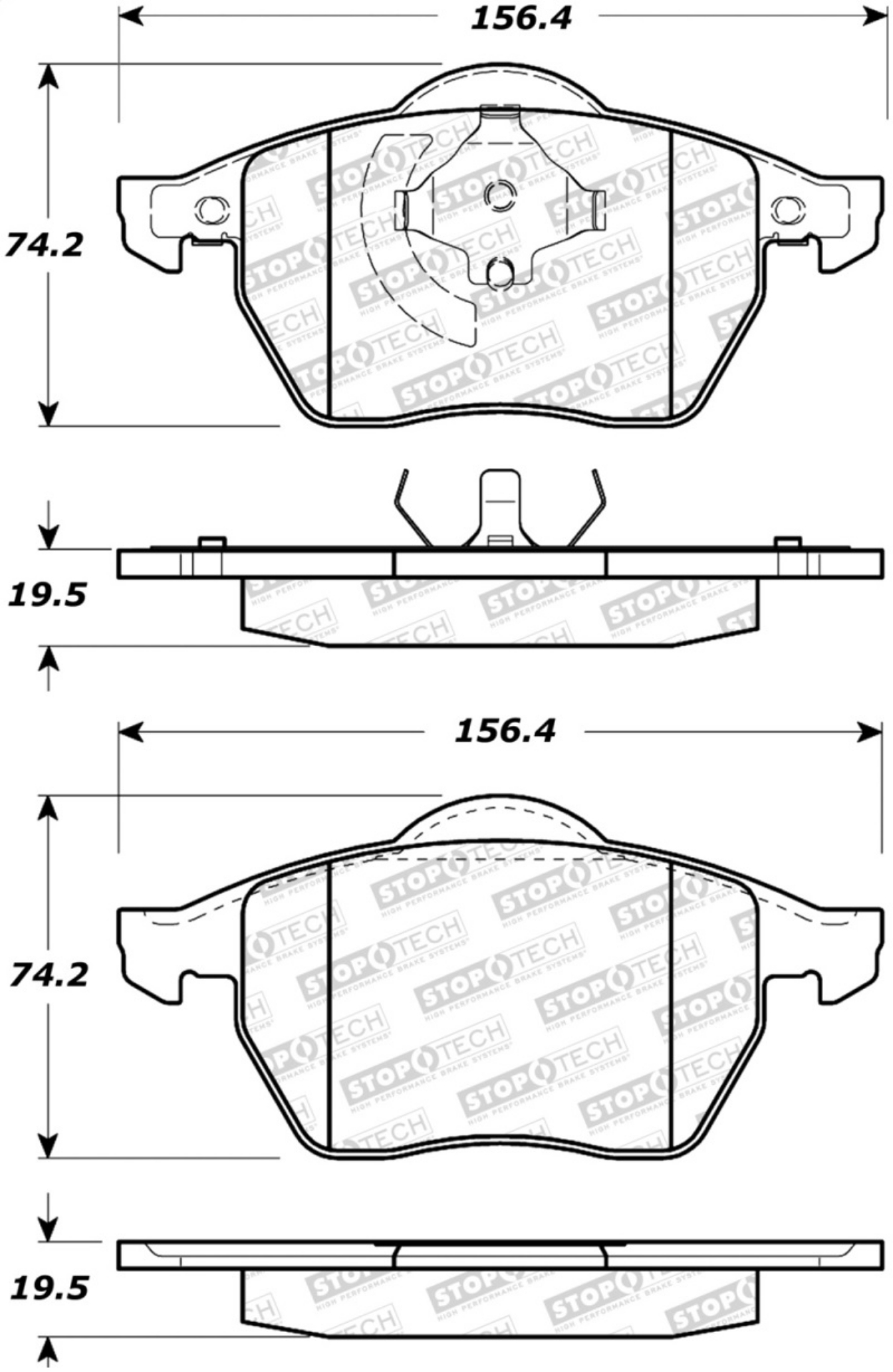 Picture of StopTech Street Brake Pads
