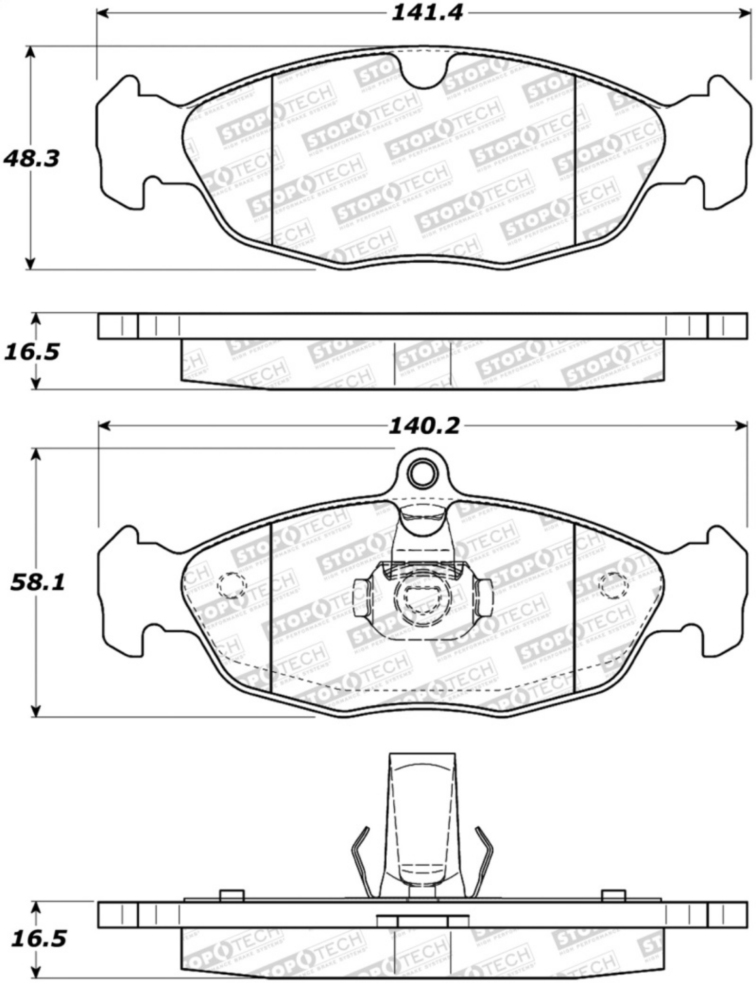 Picture of StopTech Street Brake Pads