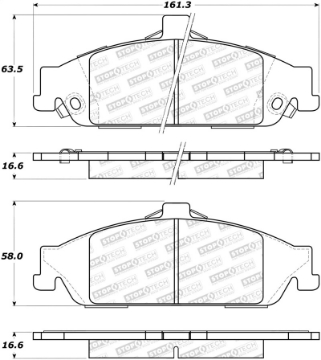 Picture of StopTech Street Brake Pads