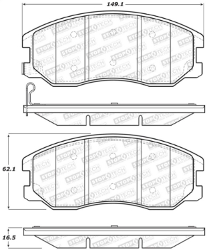 Picture of StopTech Street Brake Pads