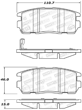 Picture of StopTech Street Brake Pads