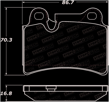 Picture of StopTech Street Brake Pads