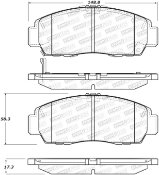 Picture of StopTech Street Brake Pads - Front