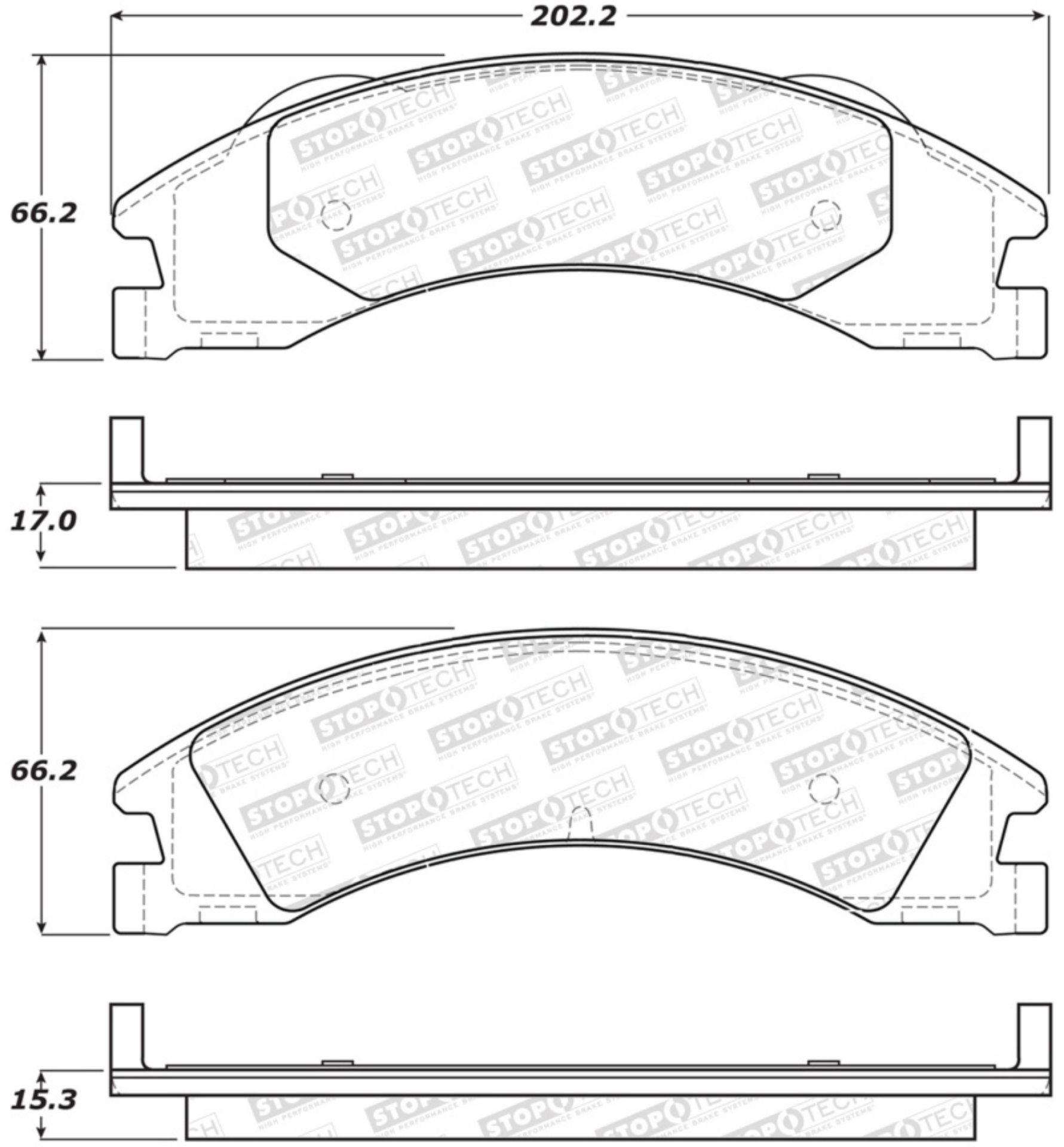 Picture of StopTech Street Brake Pads - Front