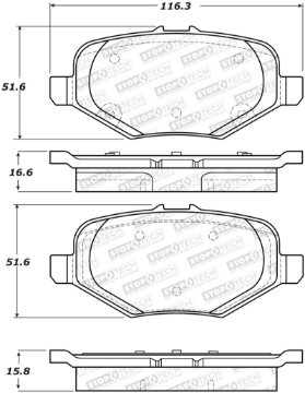 Picture of StopTech Street Brake Pads - Front