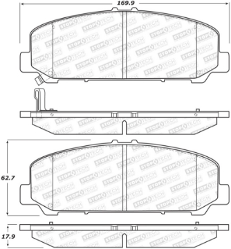 Picture of StopTech Street Brake Pads - Front