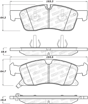 Picture of StopTech Street Brake Pads - Front