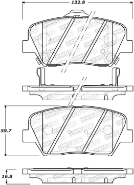 Picture of StopTech Street Brake Pads - Front