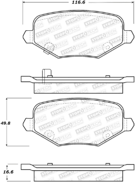 Picture of StopTech Street Brake Pads - Front