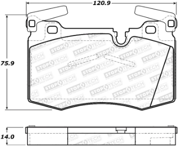 Picture of StopTech Street Brake Pads - Front