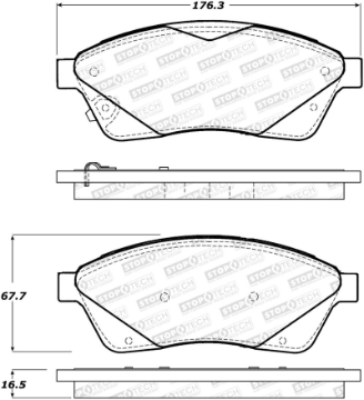 Picture of StopTech Street Brake Pads - Front