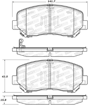 Picture of StopTech Street Brake Pads - Rear