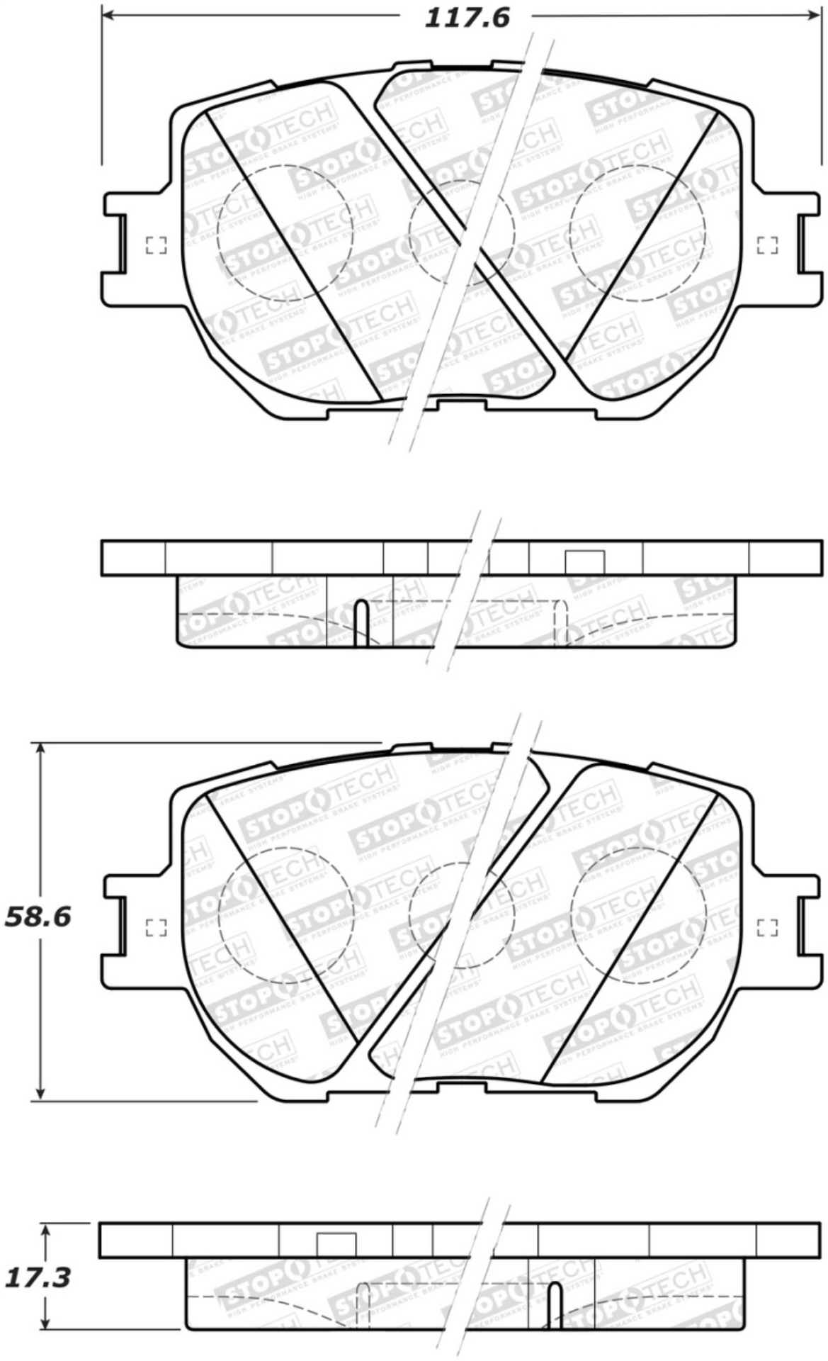 Picture of StopTech Street Brake Pads - Rear