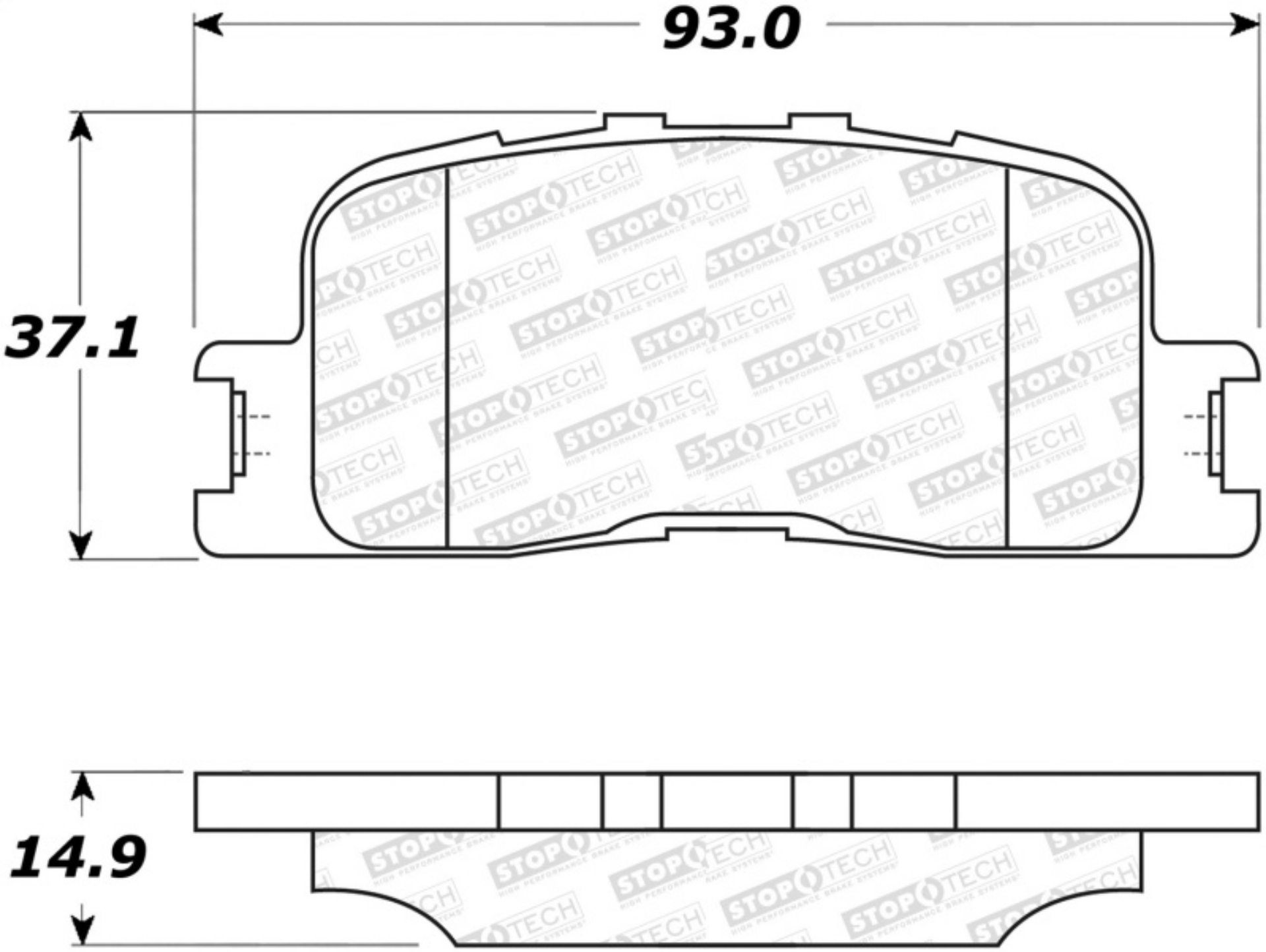 Picture of StopTech Street Select Brake Pads