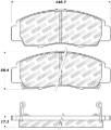 Picture of StopTech Street Select Brake Pads - Front-Rear