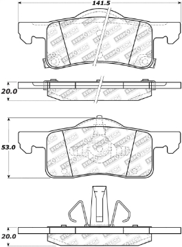 Picture of StopTech Street Select Brake Pads - Front-Rear