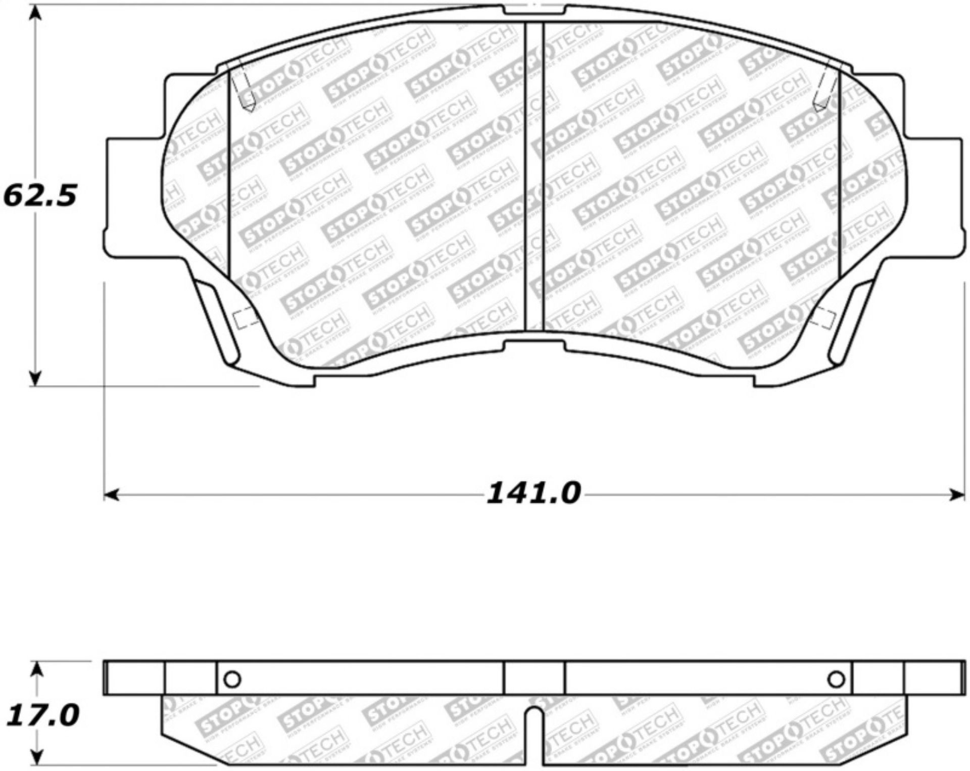 Picture of StopTech Street Select Brake Pads - Rear