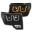 Picture of ANZO 2009-2014 Ford F-150 Projector Headlights w- U-Bar Switchback Black w- Amber