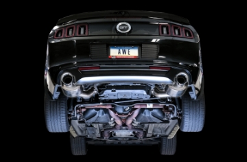 Picture of AWE Tuning S197 Mustang GT Axle-back Exhaust - Touring Edition Chrome Silver Tips